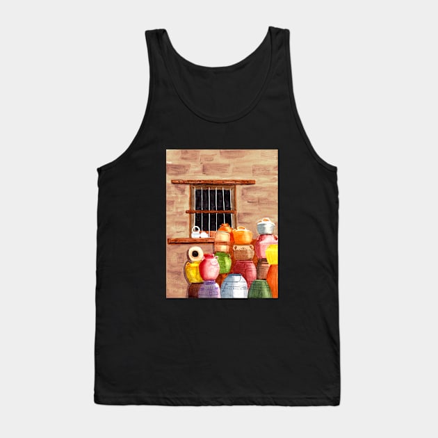It's What's Inside That Counts, Ceramic Pottery Tank Top by MMcBuck